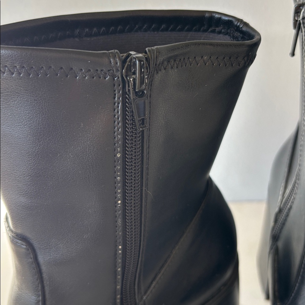 Mix No. 6 Women’s Black Heeled Boots Size 8.5 Vegan Leather - Picture 10 of 13